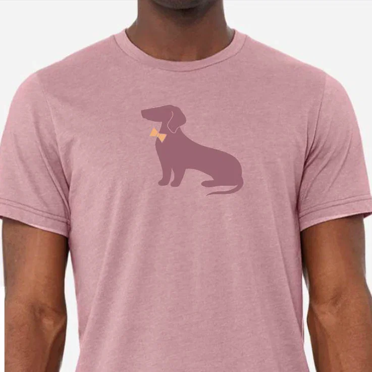 Image of Rose Heather Dachshund T-Shirt