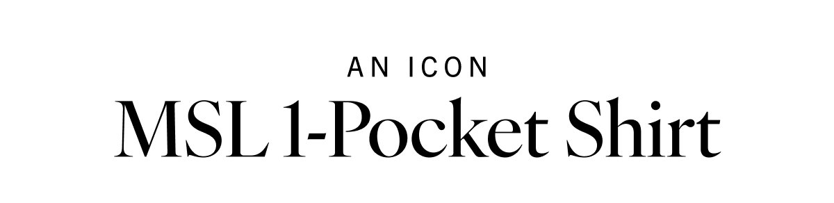 An Icon MSL 1-Pocket Shirt
