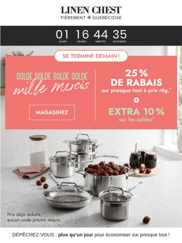 🎈Fin du solde « Mille mercis » demain