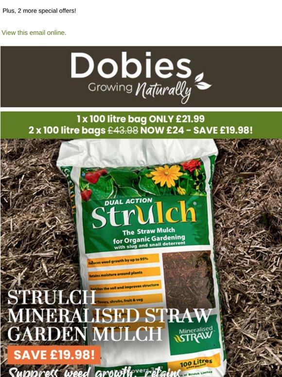 Weed Suppressing Strulch - Customer Favourite!
