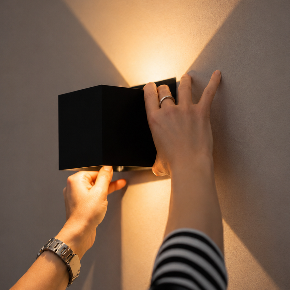 IP65 waterproof wall light that is not damaged by moisture and/or dust