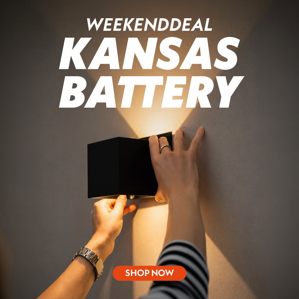 Banner: ‘Kansas Weekend Deal’ – Wall Light