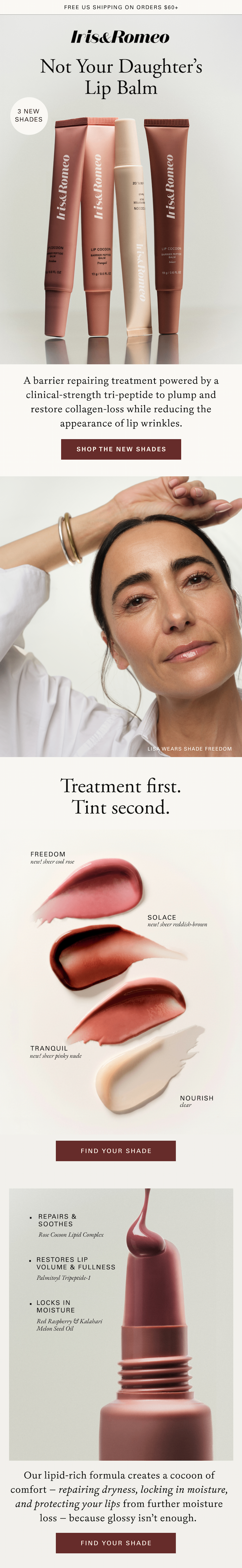 NEW Shades of Lip Cocoon Barrier Peptide