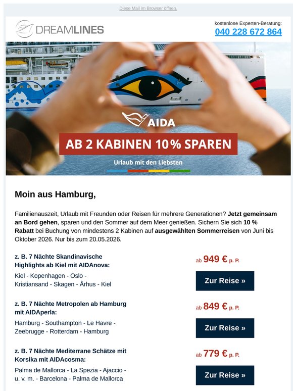 Kreuzfahrten ins Sommerglück
