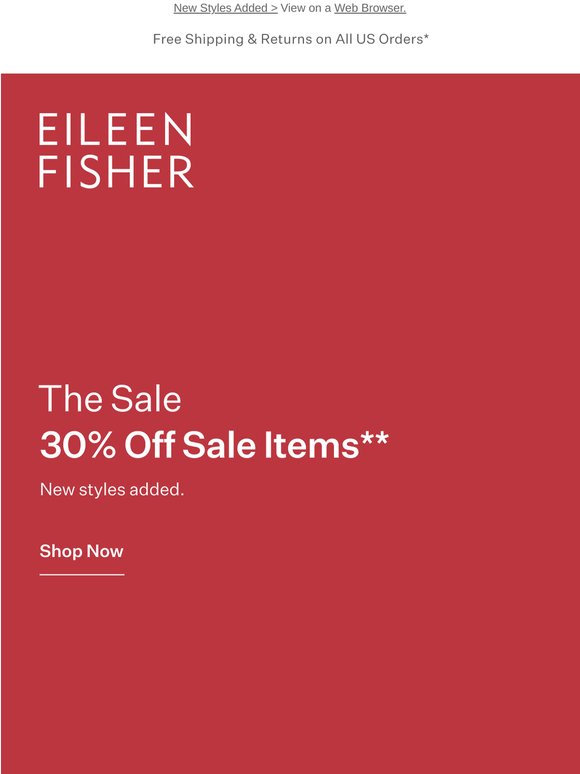 The Sale: 30% Off Sale Items