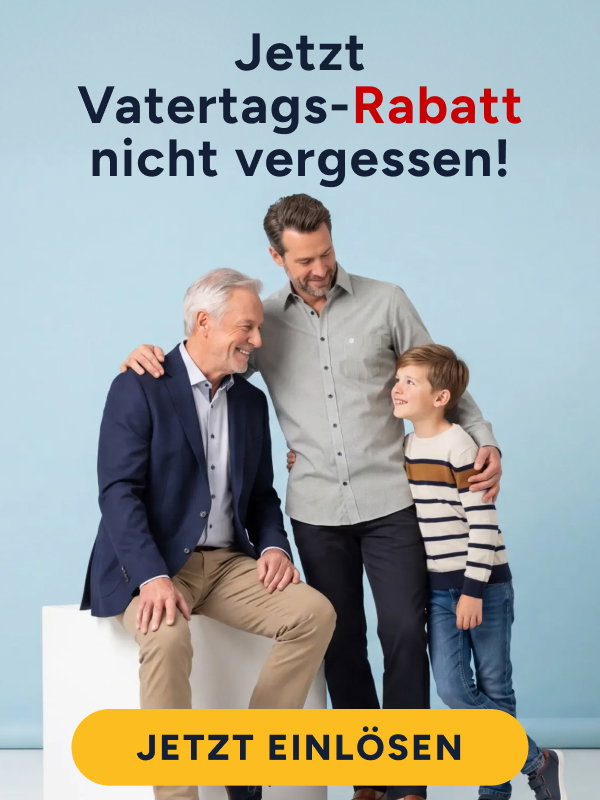 Jetzt Vatertags-Rabatt nicht vergessen!