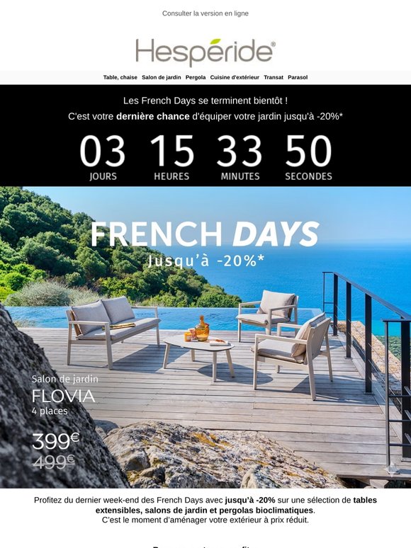 French Days⏰ Dernier week-end pour en profiter !
