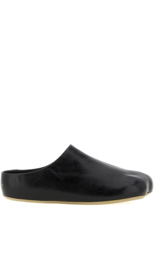 Leather slippers