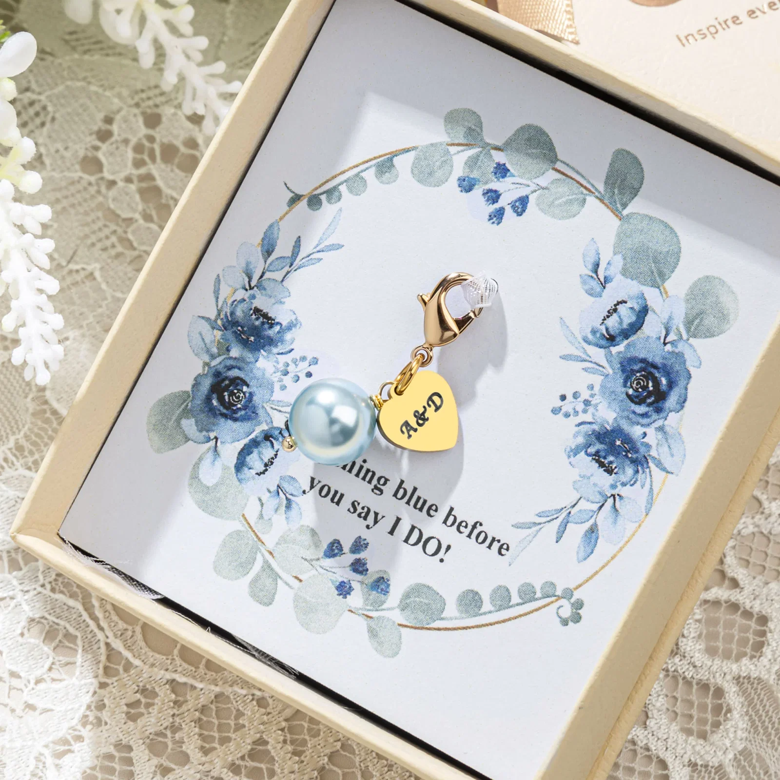 Blue Bouquet Clip