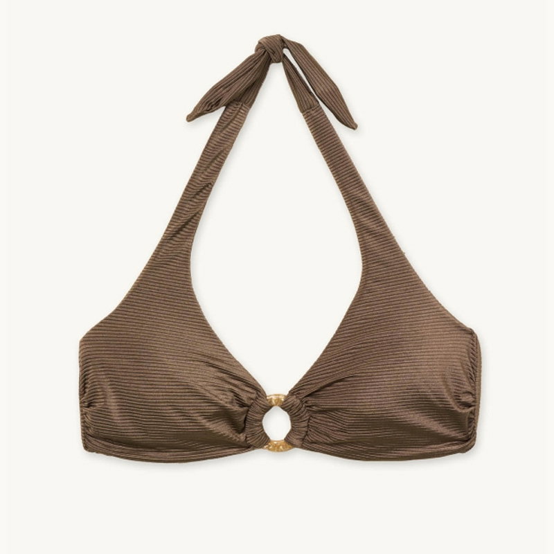 Reggiseno Triangolo Anello Shiny Ribs