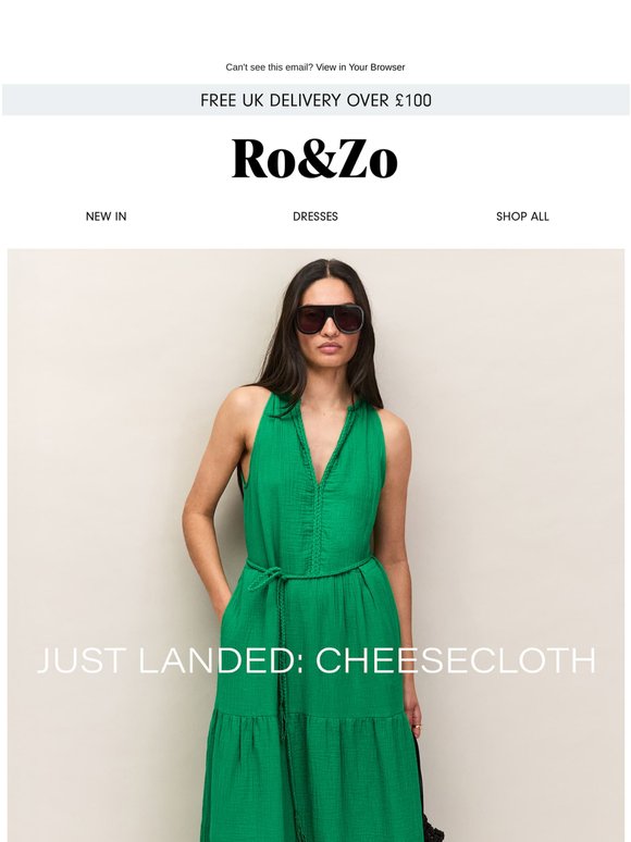 Just Landed: New Cheesecloth