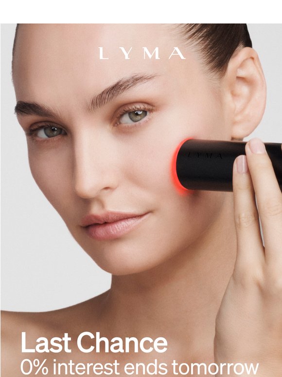 Ending tomorrow: interest-free on the LYMA Laser.