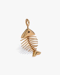 Fish Bones Charm Pendant