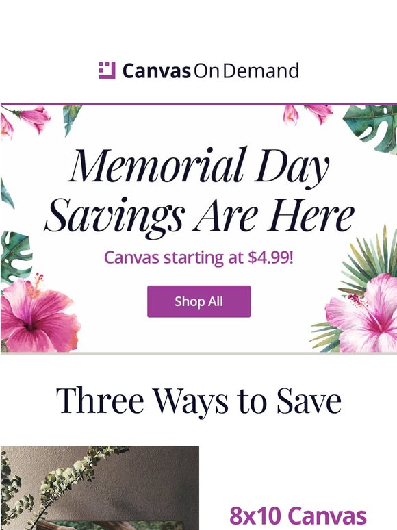 Memorial Day Sale is HERE! 🌺 Starting at $4.99!