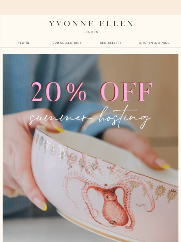 End tonight: 20% off summer hosting