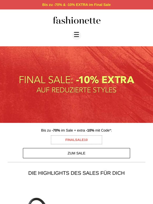 Deine Designer Favoriten jetzt reduziert