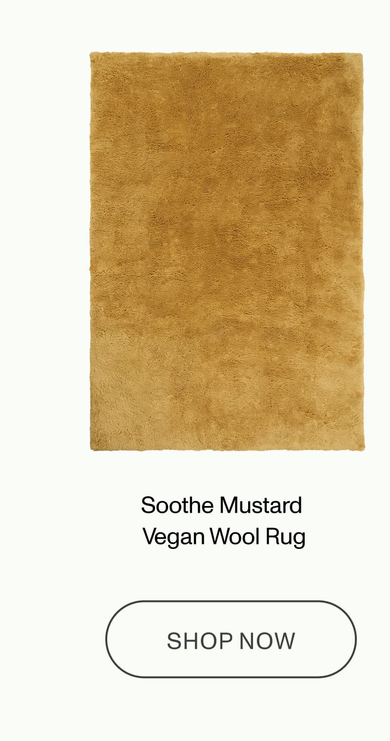 Soothe Mustard  Vegan Wool Rug