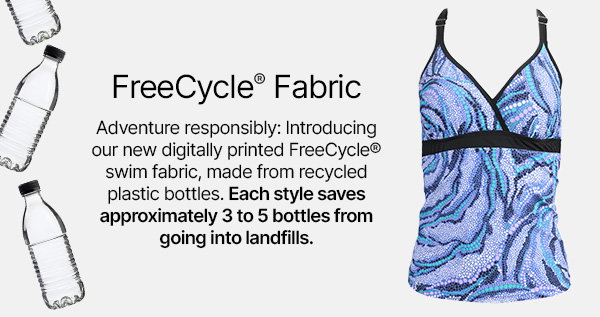 each styles saves 3 to 5 bottles from going into landfills