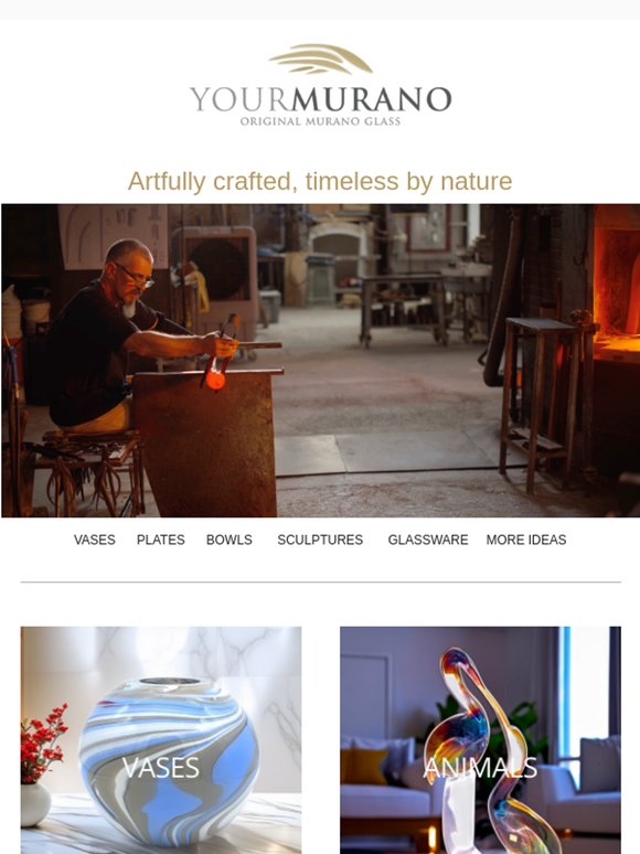 Luxury Murano glass creations for refined interiors