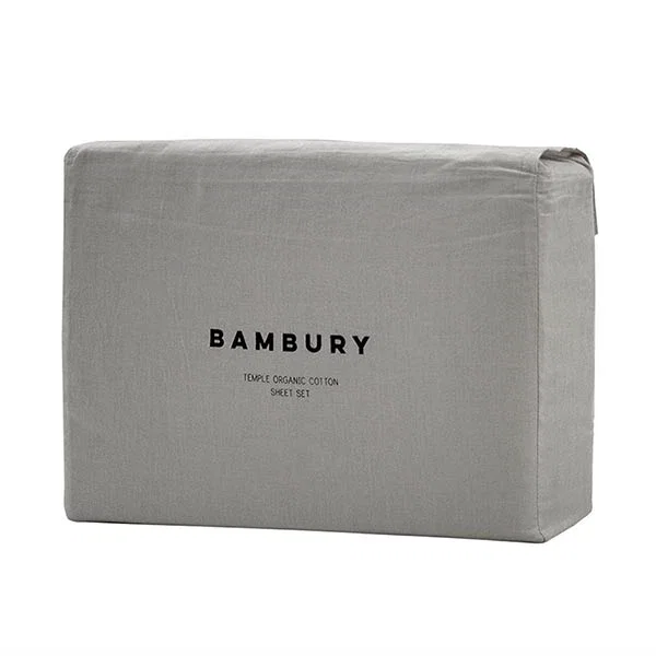 Bambury Split King Temple Organic Cotton Sheet Set