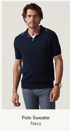 Polo Sweater Navy