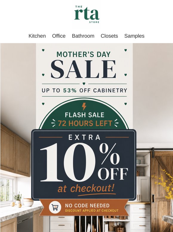 Your Extra 10% Off + Sale Pricing Ends in 72 Hours
