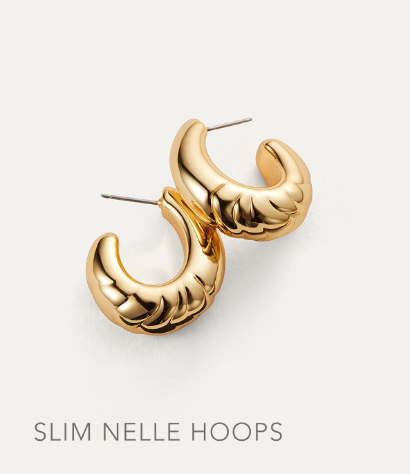 Slim Nelle Hoop Earrings