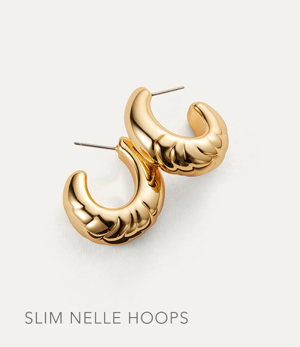Slim Nelle Hoop Earrings