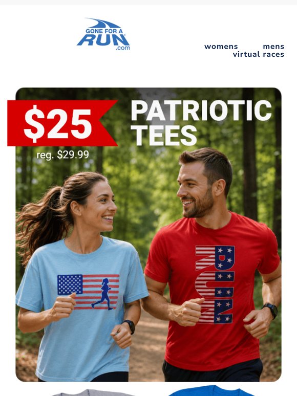 $25 Patriotic Tees & $30 Tanks