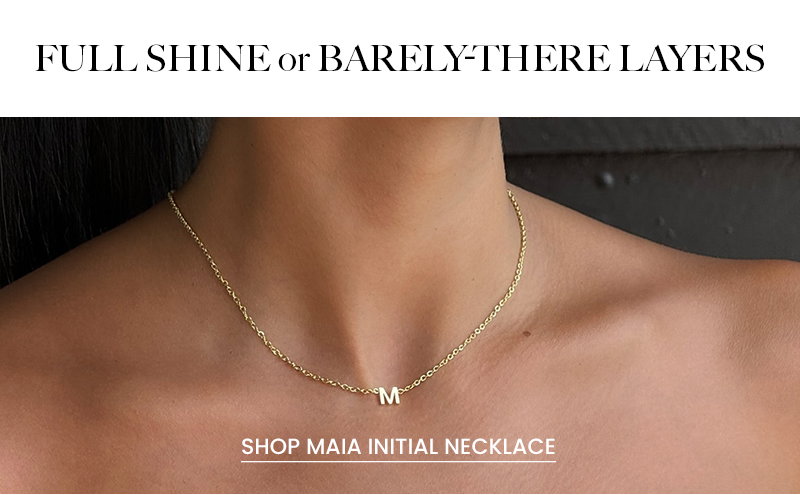 MAIA INITIAL NECKLACE