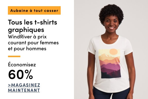 Aubaine à Tout Casser Tous les t-shirts graphiques WindRiver à prix courant pour femmes et pour hommes économisez 60%