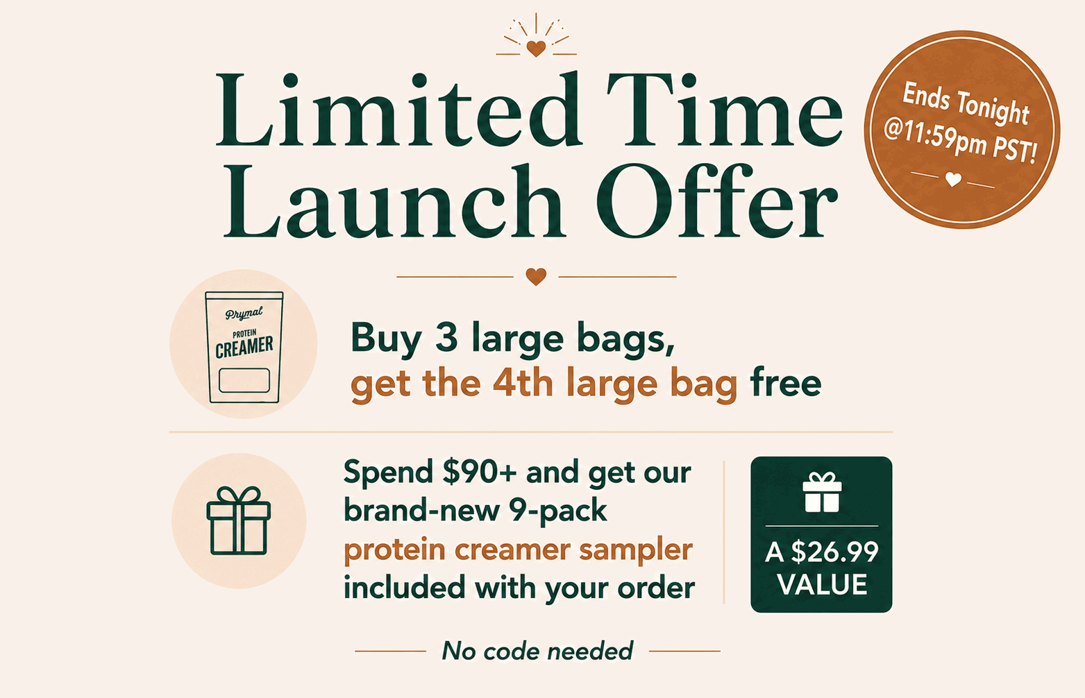 LIMITED TIME LAUNCH OFFER