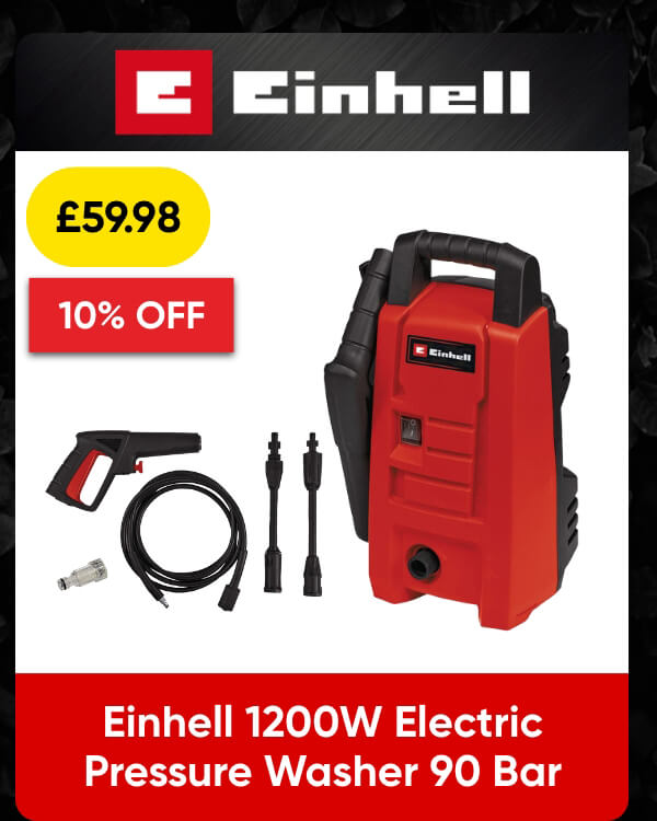 Einhell 1200W Electric Pressure Washer 90 Bar