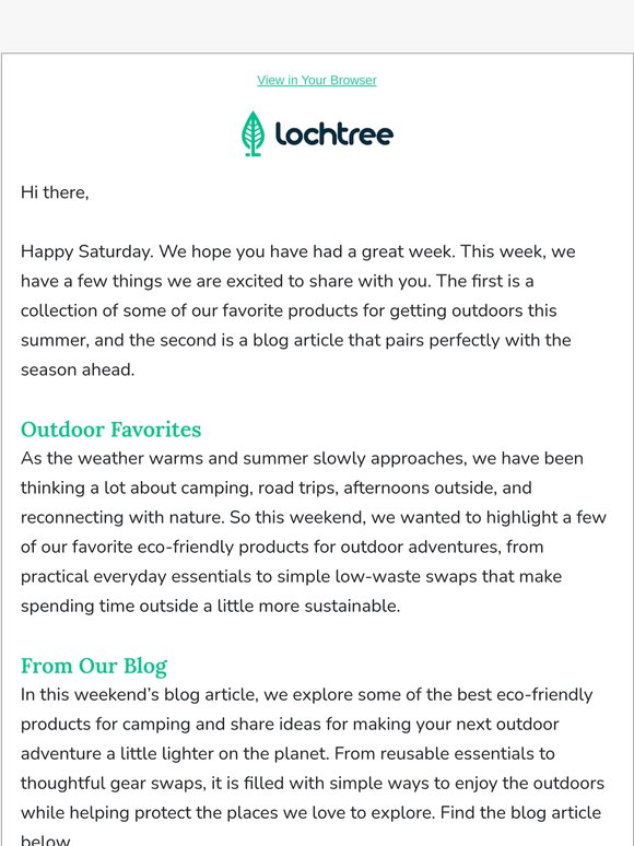 🌱 Weekend Update: Products For The Outdoors