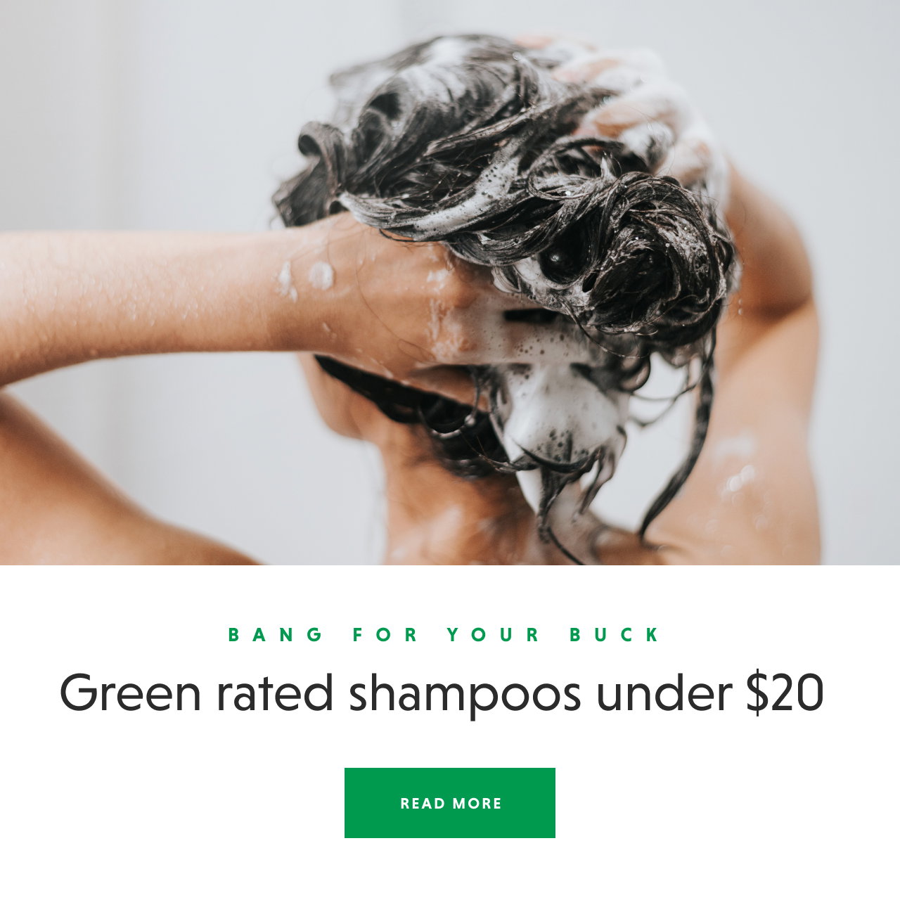 Green-rated shampoos under $20 - MORE