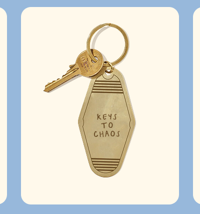 Handwritten Motel Keyring