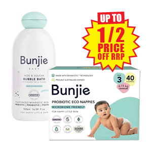 Up to ½ price off RRP Bunjie range