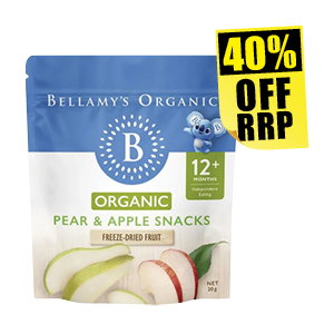 40% off RRP Bellamy's Organics range