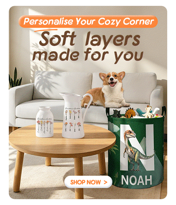 Personalise Your Cozy Corner  Soft layers, made for you 