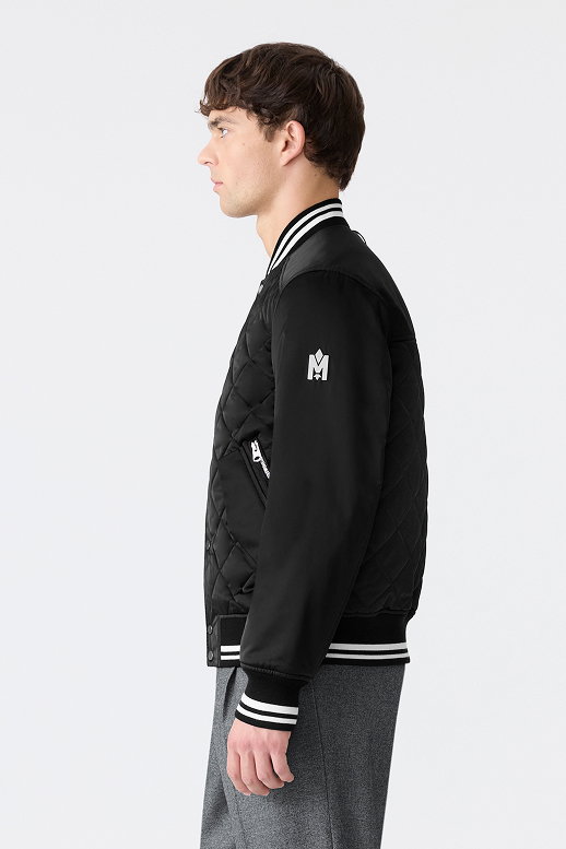 AIDAN-SA Diamond-Quilted Bomber Jacket for Men