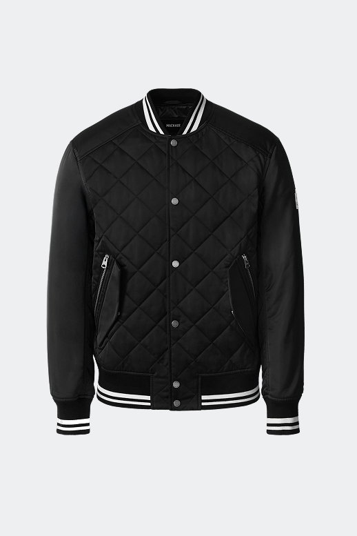 AIDAN-SA Diamond-Quilted Bomber Jacket for Men