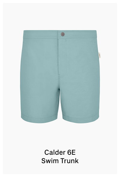 Onia Spring 2026 Men's Calder 6E Swim Trunk in Sea Glass