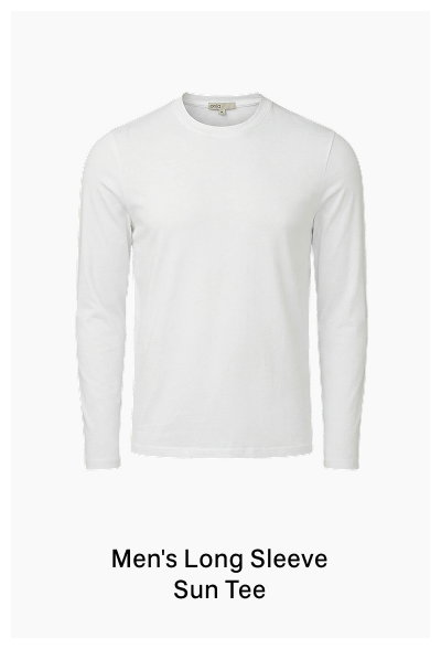 Onia Spring 2026 Men's Long Sleeve Sun Tee in White