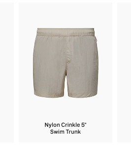 Onia Spring 2026 Men's Nylon Crinkle 5