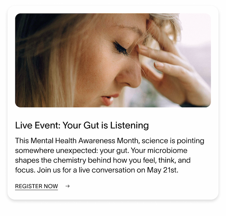Live Event: Your Gut is Listening