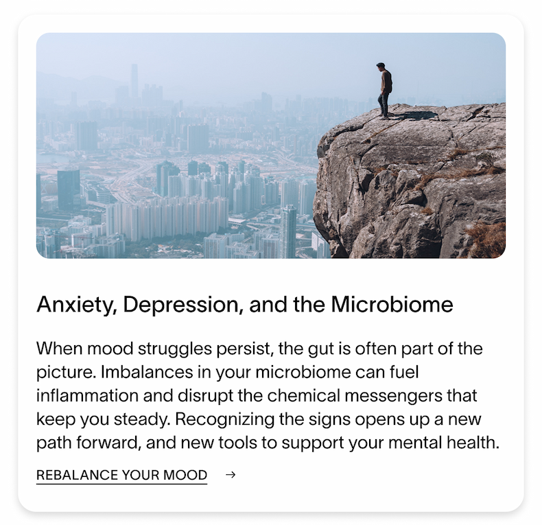 Anxiety, Depression, and the Microbiome