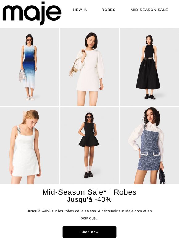 ROBES | Jusqu’à -40%