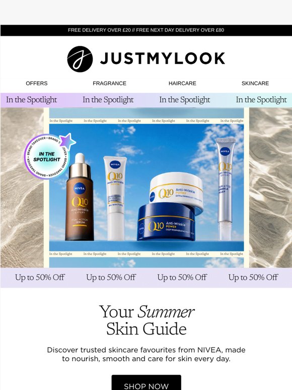 In the spotlight: NIVEA up to 50% off
