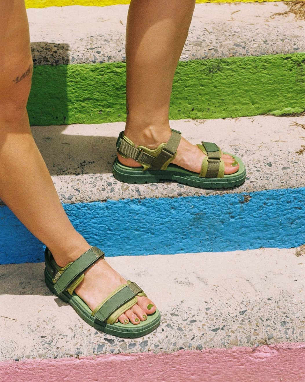 Bright Olive Lochie Sandals