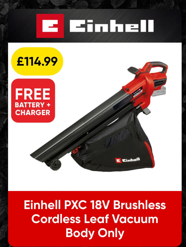 Einhell PXC 18V Brushless Cordless Leaf Vacuum Body Only